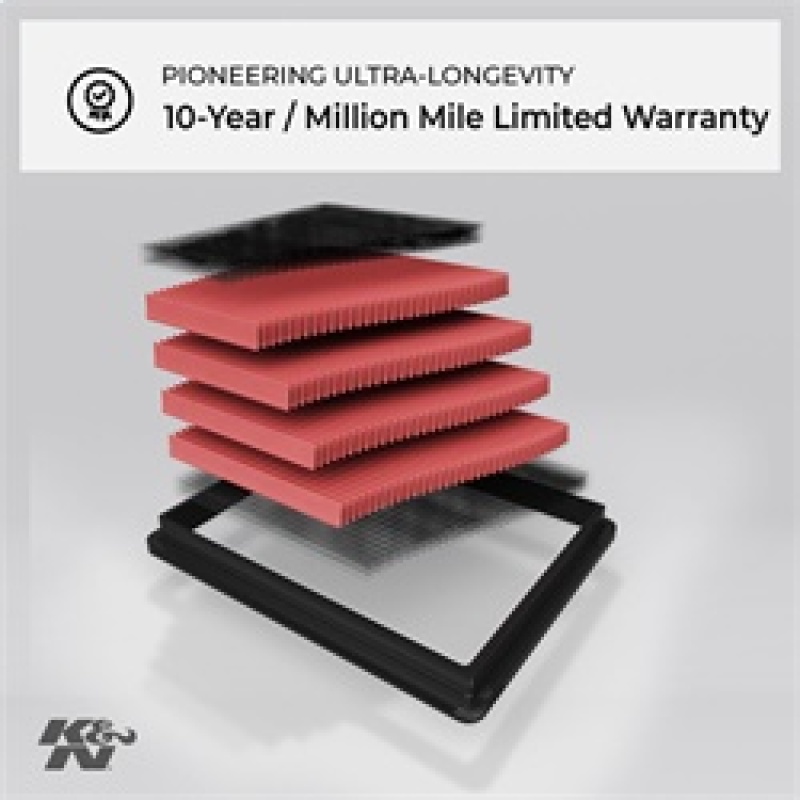 Dodge Journey Performance Air Intake - K&N Engineering - High-Flow Air Filters - `08-`17